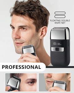 Afeitadora Eléctrica de Láminas Dobles, Máquina Cortadora de Pelo con Pantalla LED, Recargable, Recortadora de Barba para Hombres - Product Image 6