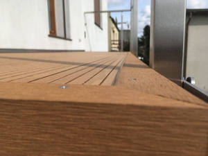 Price 3D Embossing Co-extrusion Solid Outdoor <strong>Capped</strong> Swimming <strong>Pool</strong> Anti-Slip/UV Wood Plastic Boards WPC Flooring - Product Image 3