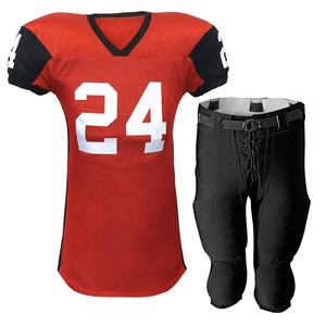 Uniformes de fútbol americano juvenil bordados de poliéster 100% hechos a medida, ropa deportiva de alta calidad, impresión sublimada - Product Image 4