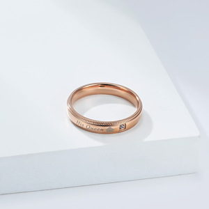 Popular on Instagram and in Europe and America: King and Queen titanium steel <b>couple</b> <b>rings</b>, niche, high-end, colorfast, wedding - Product Image 3