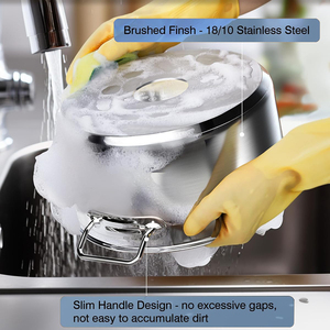 Stainless Steel Handles Gas Induction 8-Piece Stainless Steel Cookware Set - Product Image 5