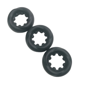 Buena calidad pene reutilizable silicona juguetes sexuales más fuertes pene anillos para hombres retraso eyaculación hombres estimular pene - Product Image 4