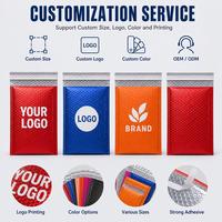 Nouveauté : Sacs d'expédition écologiques en aluminium rembourrés, enveloppes personnalisées avec logo, enveloppes à bulles métalliques rose gold