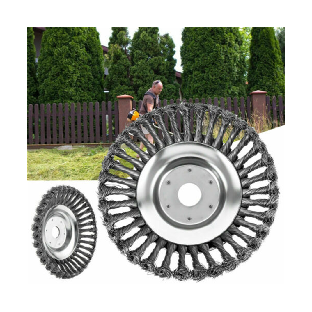 Садовая щетка, стальная проволока, колесо, триммер, щетка, очистка травы, сварочное колесо
