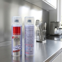 Peinture en aérosol chromée SANVO, haute brillance, revêtement liquide avec protection contre la corrosion intense pour la réparation d'appareils électroménagers, bricolage, art métallique