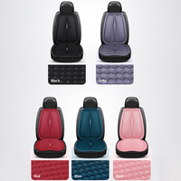 Nouvel ensemble de 7 coussins de siège auto modernes Ji Shang en tissu polyester multicouche toutes saisons, multicolores, confortables pour l'intérieur de la voiture