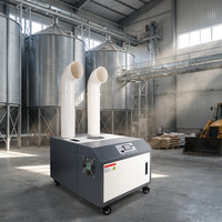 Humidificateur à ultrasons industriel électrique 9 kg/h, réservoir en acier inoxydable, télécommande, pour l'électronique, fabricant OEM