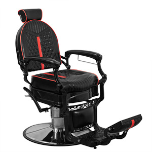 Fauteuil de Barbier Haut de Gamme Noir Moderne de Qualité Supérieure pour Hommes – Vente en Gros de Mobilier de Salon de Coiffure - Product Image 6