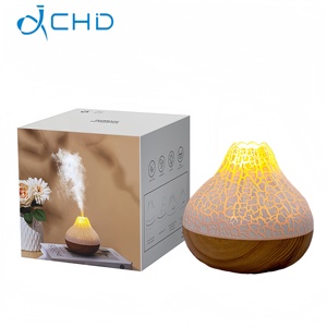 Humidificateur USB Mini pour la Décoration Intérieure, Diffuseur Ultrasonique à Brume Froide Effet Bois, Humidificateur Tactile Domestique de Nuit, Vente en Gros - Product Image 1
