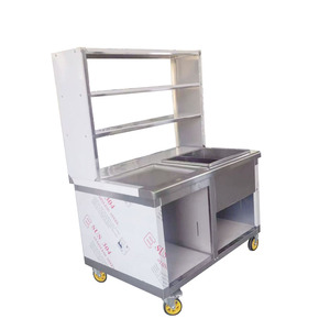 VICTORY extérieur en acier inoxydable mis en place un chariot de collation Chariot de thé au lait 201 SS camion de nourriture pour d'autres fournitures d'hôtel et de restaurant - Product Image 3