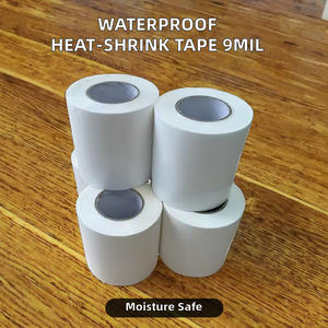 <span class=keywords><strong>Cinta</strong></span> <span class=keywords><strong>Adhesiva</strong></span> Termoencogible de Polietileno Impermeable para Reparación en Fábricas, 9mil, 10cm, 15cm, para Preservación - Product Image 4