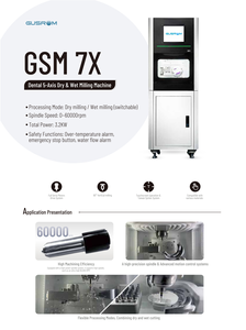 Prix de gros GUSROM GSM <span class=keywords><strong>7X</strong></span> – Machine de fraisage dentaire 5 axes tout-en-un, 60 000 tr/min, 24 programmes, 21 outils, entièrement servo, CE ISO - Product Image 5