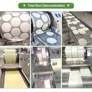 Machine automatique à faible coût pour la fabrication de petites enveloppes de lumpia philippines, de crêpes pakistanaises et de rouleaux de printemps, livraison à Shanghai - Product Image 6
