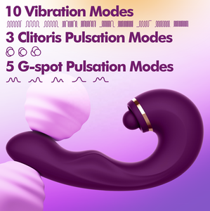 Vibrador de Punto G <span class=keywords><strong>LIL</strong></span> MERMAID con Succión Clitoral, 10 Modos de Vibración y 3 Pulsaciones Clitorales, Recargable por USB, Juguetes Sexuales para Mujeres - Product Image 3