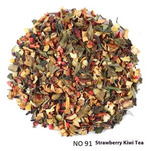 Thé en vrac aux fruits fraises et <span class=keywords><strong>kiwi</strong></span> en gros, matières premières importées, thé en feuilles mélangées en vrac de première main - Product Image 4