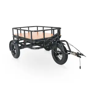 6061#Aluminum alloy 16*4.0 inch fatbike electric bike trailer With turning Light