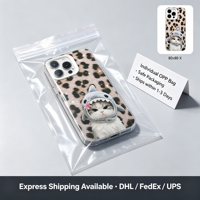 Coque antichoc transparente en TPU motif léopard brillant avec capuche requin, mignonne et résistante pour iPhone 17 16 15 14 13 Pro Max