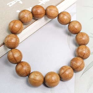 สร้อยข้อมือไม้หกเม็ด 15 มม. ลูกปัดไม้สำหรับสวดมนต์แบบพุทธ ลายมังกร สำหรับทั้งชายและหญิง เครื่องประดับทางศาสนา - Product Image 4
