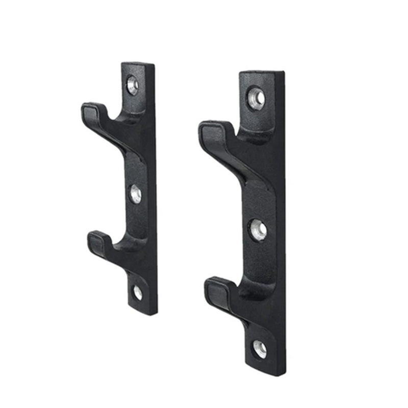 Horizontal Wall Mounted Barbell Rod Holders 2 Bar Storage Frame Barbell Dumbbell Storage Rack Space Saving Wall Bracket