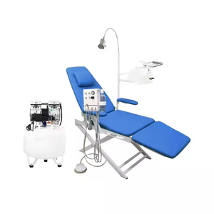 하이 퀄리티 휴대용 치과 의자 단위 ISO 인증 접는 강철 및 치과 진료소 및 병원을위한 플라스틱 구조 - Product Image 4