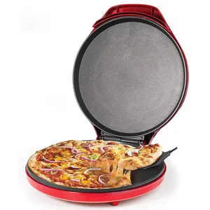 Electric Pizza maker Adjustable Temperature 180 degree Open for double plate Grill Pizza dough maker machine
