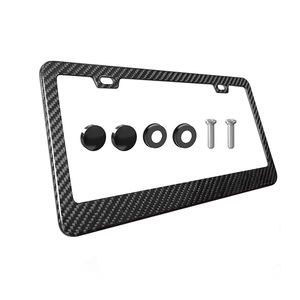 إطار لوحة ترخيص مخصص من ألياف الكربون بتصميم أمريكي، حامل لوحة ترخيص من ألياف الكربون - Product Image 3