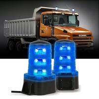 Lampe LED de sécurité routière orange bleue pour chariot élévateur à fourche Lampe LED d'alarme rotative rotative stroboscopique clignotante d'avertissement