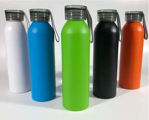 Bouteille d'eau en aluminium à couvercle transparent de 650ml pour les sports de plein air et le fitness pour le camping et les voyages Échantillon gratuit avec logo personnalisé - Product Image 2