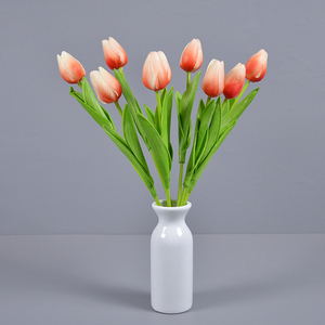 Bán buôn nhân tạo PU Chất liệu nhân tạo Tulip hoa thiết kế thời trang hoa nhân tạo chi nhánh - Product Image 3