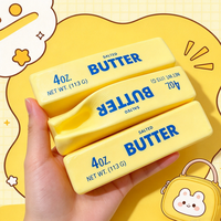 Mainan Jari Lunak PU Butter Slow-Rebound Squishy Stick Desain Tekan Hisap, Mainan Penghilang Stres yang Menyenangkan