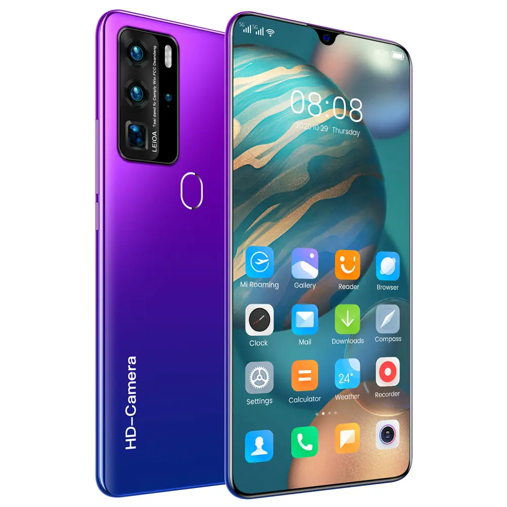 P80 Pro 7.1-inch large screen 12+512GB large MEMORY 5G network removable rear cover smart camera phone