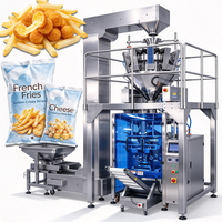 Machine d'emballage automatique pour aliments surgelés, idéale pour les frites, les boulettes de fromage surgelées et les morceaux de fromage.