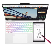 Oferta Especial: Portátil Empresarial HL156D con Pantalla Táctil Dual de 15.6"+7", Nuevo, Marca Intel, para Uso Doméstico o Personal