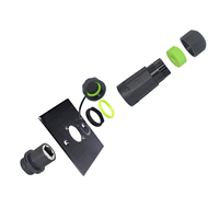 Connecteur RJ45 CAT6 étanche pour extérieur, en nylon PA66, M20, IP68, rallonge de câble réseau