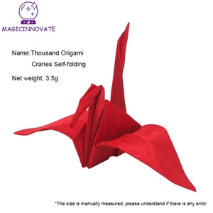 Magia <span class=keywords><strong>de</strong></span> las grullas <span class=keywords><strong>de</strong></span> Origami para niños, trucos autoplegables, accesorios mágicos <span class=keywords><strong>de</strong></span> dos colores, juguetes mágicos <span class=keywords><strong>de</strong></span> primeros planos para niños, venta al por mayor - Product Image 4