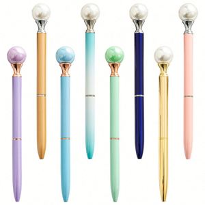 Stylo Métallique de Luxe avec Grande Perle Supérieure, Couleur Personnalisée, Logo Promotionnel d'Entreprise, Largeur d'Écriture 1,0 mm, Cadeaux Personnalisés Mignons, Vente en Gros - Product Image 1