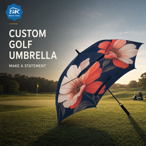 Wholesale Square Golf <b>Umbrellas</b> Custom Logo Golf <b>Umbrella</b> 60 Inch Double Layer <b>Large</b> UV Golf <b>Umbrella</b> Supplier - Product Image 1