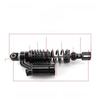 Convient aux amortisseurs arrière de 320/340/360 mm avec système à mâchoires ; Amortisseur arrière de moto avec cylindre à gaz, réglable et personnalisable