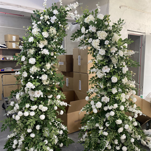 B-HOA017 Arreglos Florales para Arco de Boda al por Mayor, Arco de Flores en Forma de Cuerno, Arcos Florales para Decoración de Bodas - Product Image 2