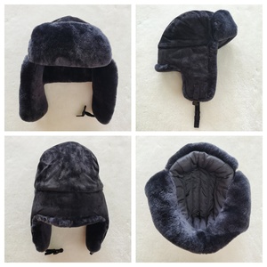 Sombrero Ruso Soviético de Piel de Oveja, <span class=keywords><strong>Ushanka</strong></span>, para Hombre, para Clima Frío de Invierno, Venta al Por Mayor Directo de Fábrica - Product Image 2