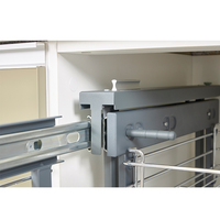 Fermeture en douceur 2 niveaux Pull Out Magic Corner Accessoires de cuisine Coin aveugle en acier inoxydable Show Hand Magic Wire Tiroir Panier