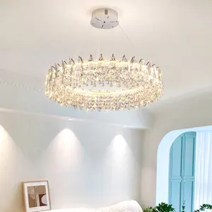 Nordic Decorative Hanging Crystal Bulb Dandelion Living Dining Room Home Decoration Led Chandeliers Pendant Lights Luxury