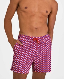 Diseñe sus propios pantalones cortos de playa Bañadores de tela de poliéster reciclado con bolsillo con cremallera Pantalones cortos de <span class=keywords><strong>surf</strong></span> para hombre - Product Image 2