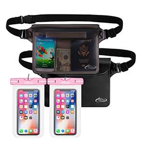 Fermeture à glissière pochette étanche pour téléphone passeport portefeuille et sac à main sangle de taille pour voyage plage natation <span class=keywords><strong>kayak</strong></span> canotage piscine - Product Image 1