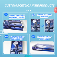Brique acrylique personnalisée Hanxin, colorée, pour affichage d'albums, cartes et objets de collection (Anime, Dessins animés, Appareil photo instantané, Star, Idôle)
