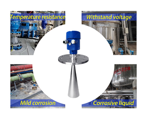 Medidor de Nivel por Radar Industrial, Alcance de 35m, Antena de Acero Inoxidable SS316 para Medición de Nivel en Silo Metálico Corrugado, Pellets Terminados - Product Image 6