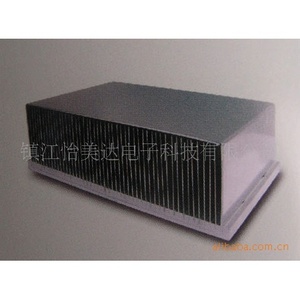 Dissipateur thermique en aluminium extrudé en usine, type enfichable, anodisé 6063, pour le refroidissement électronique - Product Image 2