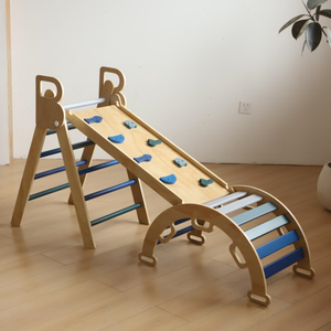 Prix usine Montessori toboggan combinaison toywood intérieur enfant en bas âge jouets d'escalade - Product Image 1