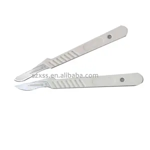 Disposable Medical Grade High Carbon Steel Stitch Cutter No. 3 Detachable Surgical Scalpel Knife Handle And Blades