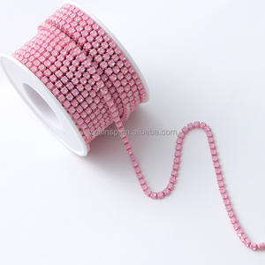 셀리나 크리스탈 유리 친환경 전기 영동 모카 라인스톤 재봉 클로 체인 DIY 주얼리 의류 장식 신발 끈 - Product Image 1